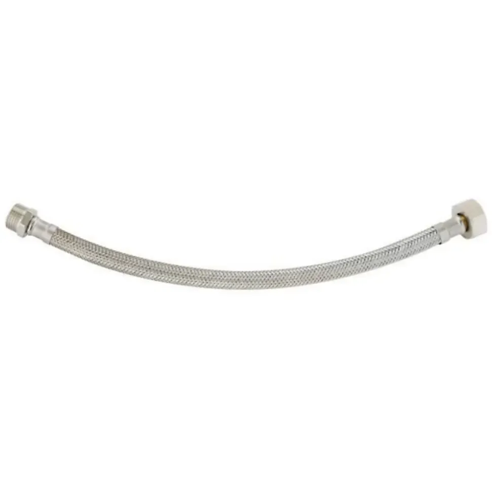 Flexible sanitaire DN8 mâle/femelle 12x17, 50 cm (Mâle et écrou tournant)