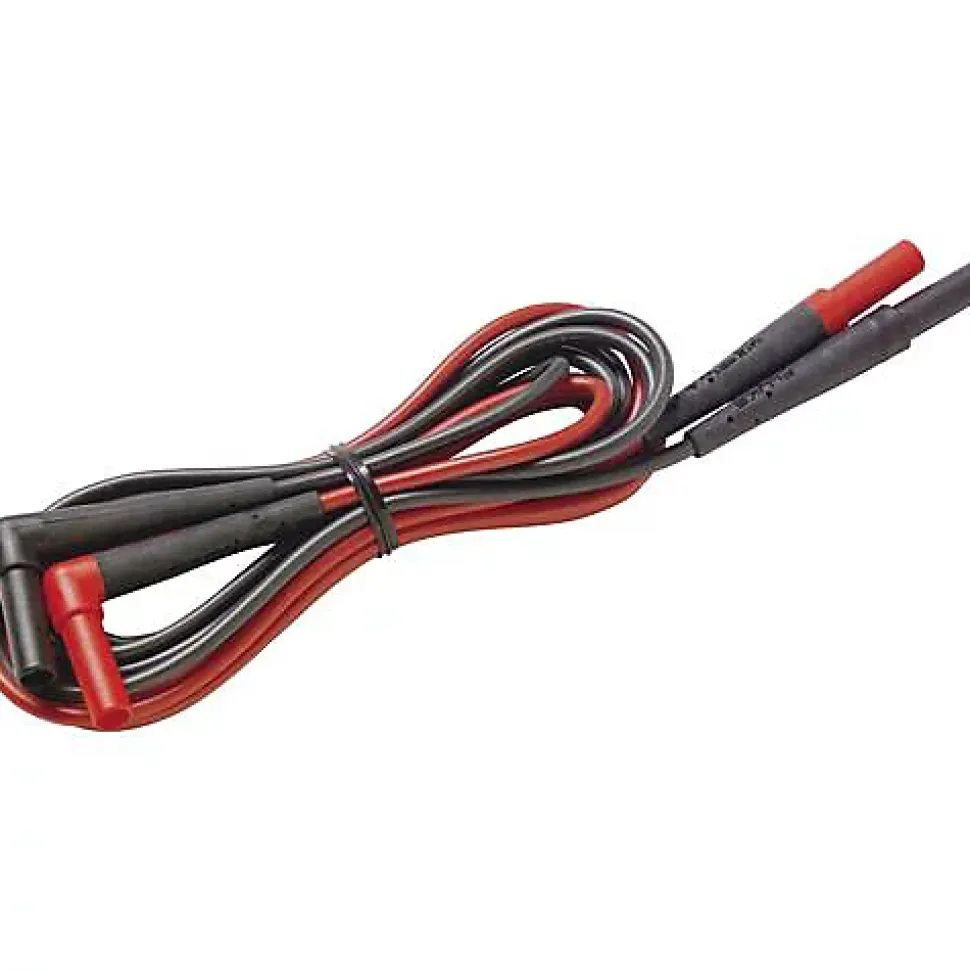 Fluke TL224 - Set de cordons de mesure de sécurité 1,5 m banane mâle 4 mm noir et rouge