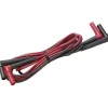 Fluke TL222 Set de cordons de mesure de sécurité 1,5 m banane mâle 4 mm noir et rouge