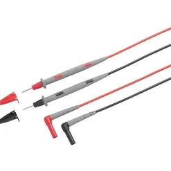 Fluke TL71-1 Set de cordons de mesure de sécurité banane mâle 4 mm, silicone 1,5 m, noir et rouge