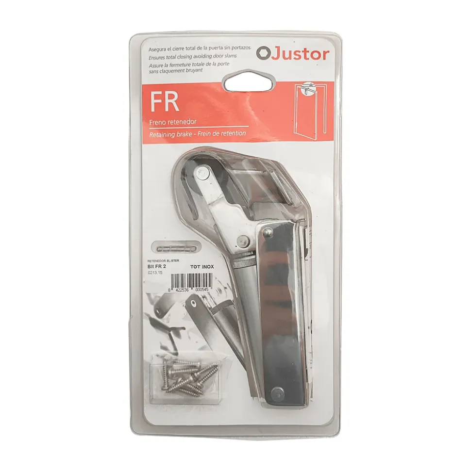 Frein de rétention force 80 N totalement en acier inox 304, pour porte jusquà 80 KG.
