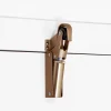 Frein de rétention force 60 N en aluminium anodisé bronze pour porte jusquà 40 KG