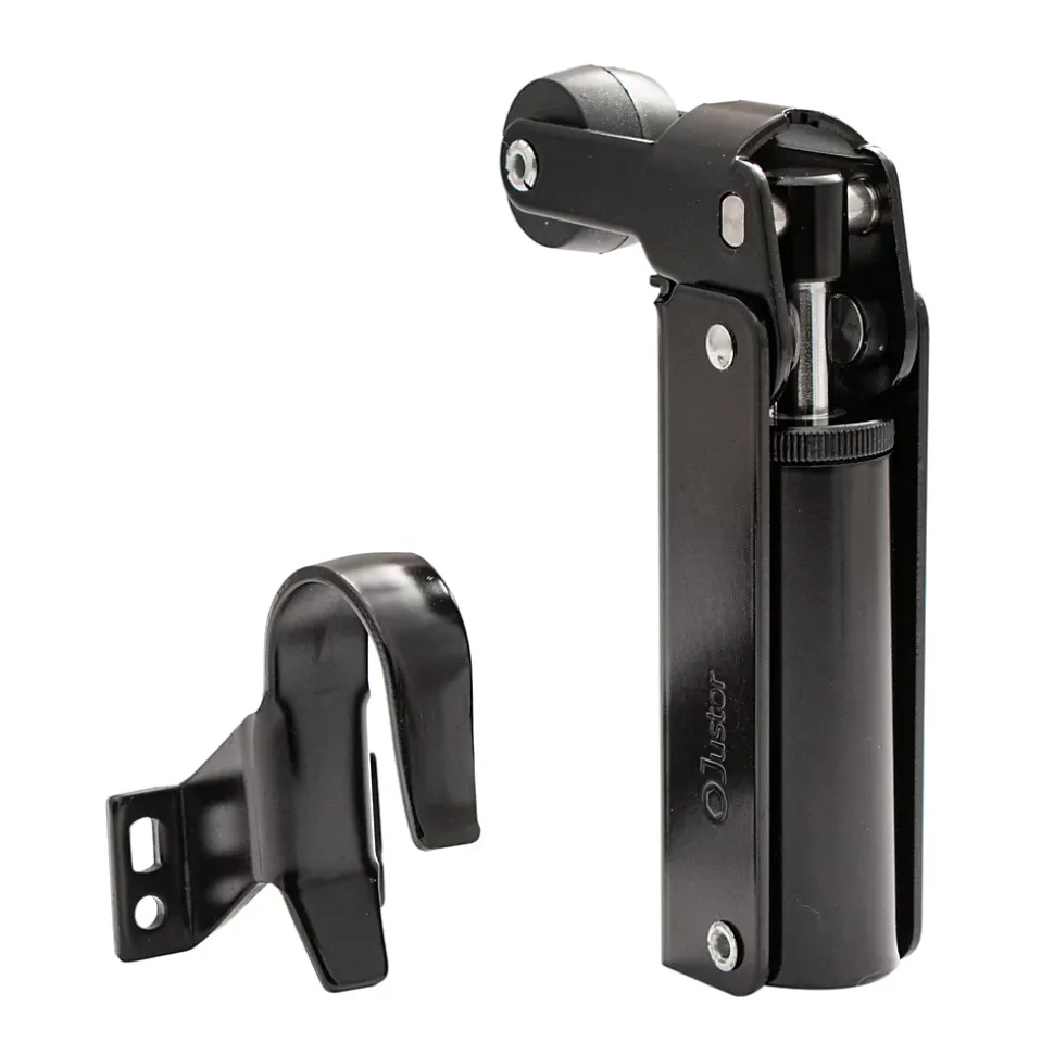 Frein de rétention Réglable force 1 a 30 N aluminium anodisé noir pour porte jusquà 15 KG
