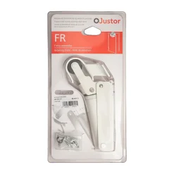 Frein de rétention Réglable force 1 a 30 N aluminium anodisé blanc pour porte jusquà 15 KG