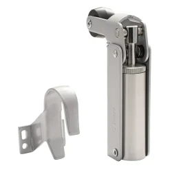 Frein de rétention Réglable force 1 a 30 N aluminium anodisé argent pour porte jusquà 15 KG