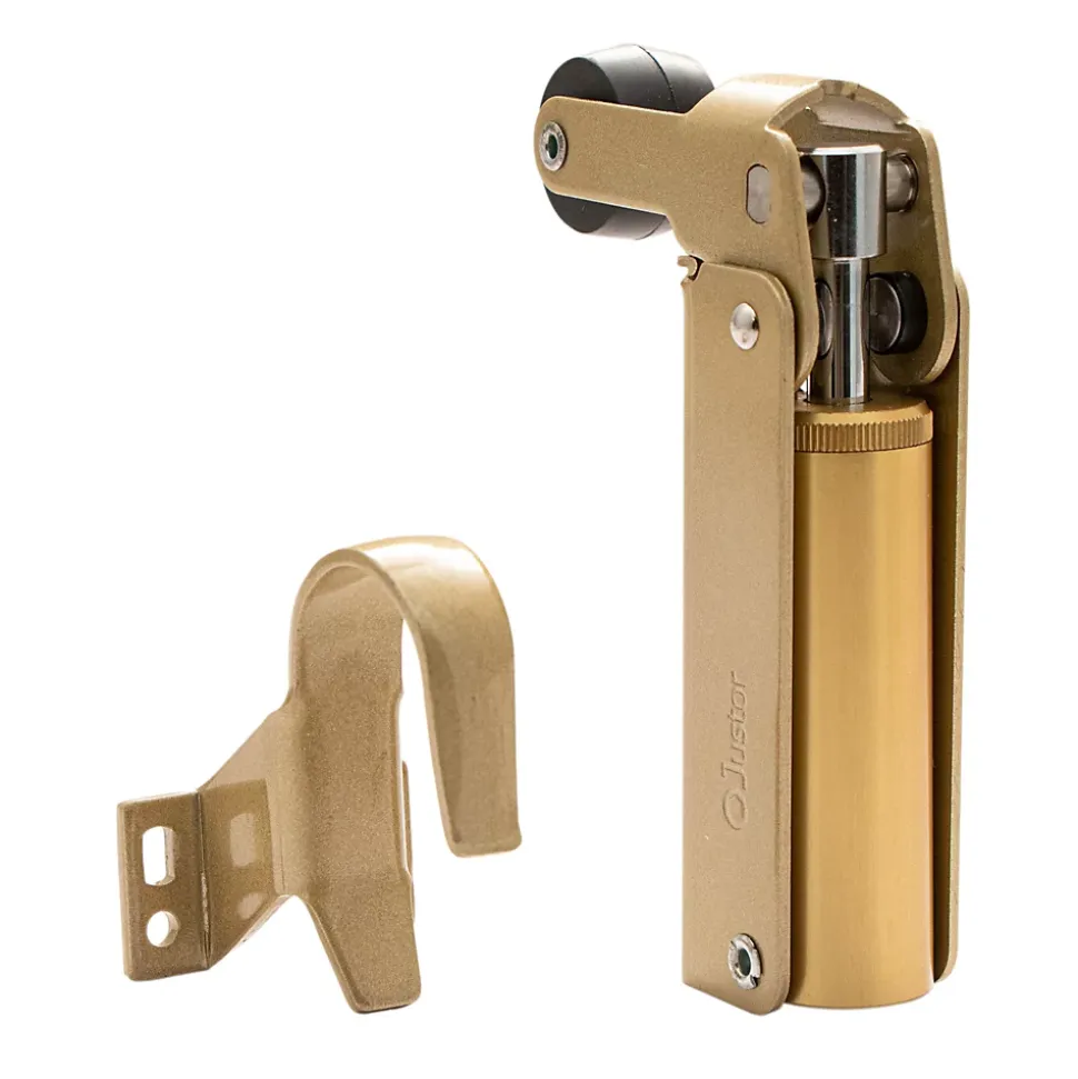 Frein de rétention Réglable force 1 a 30 N en aluminium anodisé or pour porte jusquà 15 KG