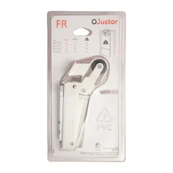 Frein de rétention Réglable force 60 a 80 N aluminium anodisé blanc, pour porte jusquà 80 KG.