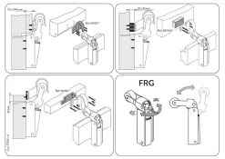 Frein rétention Réglable force 80 a 115 N, totalement en acier inox 304, pour porte jusquà 100 KG.