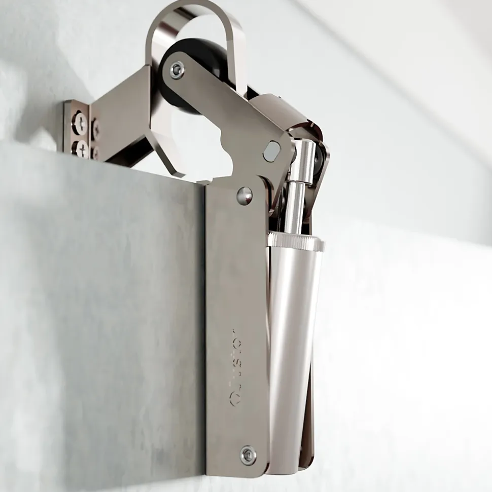 Frein rétention Réglable force 80 a 115 N, en acier inox 304, pour porte jusquà 100 KG.