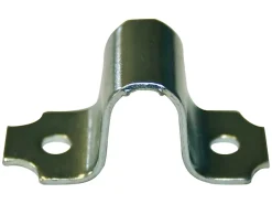Gache pour pêne rond à visser ø10 mm - acier zingué blanc