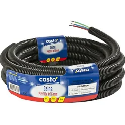 Gaine préfilée 3G1,5 Diall ø16 - 5 m