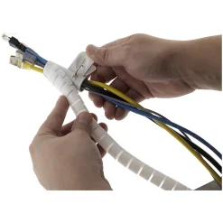 Gaine range câble diamètre 20mm 1,5m - Blanc - Zenitech