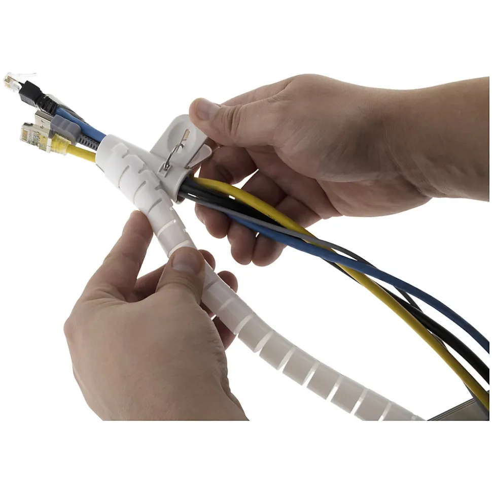 Gaine range câble diamètre 20mm 1,5m - Blanc - Zenitech