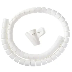 Gaine range-câbles en spirale Diall blanc ø25 mm x 1,1m