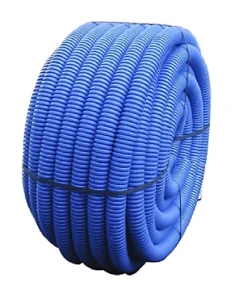 Gaine TPC annelée bleue - Diamètre: 50 mm - Rouleau de 50 m - BLEUE