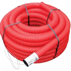 Gaine TPC rouge diamètre 75 mm x 25 mètres