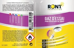 Gaz d'essai pour détecteur de fumée Ront 75 ml