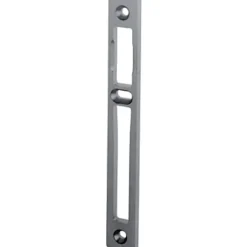 Gâche centrale aluminium largeur 22mm épaisseur 10mm anodisé argent - STREMLER - 2839.10.4