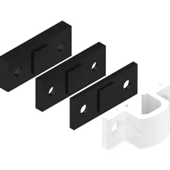 Gâche haute + 3 cales pour verrou DANAOS blanc RAL9010 - LA CROISEE DS - DS6359-036