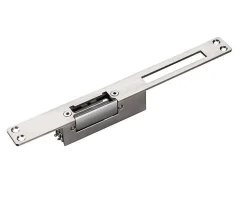 Gâche électrique 12v à encastrer avec passage de serrure (à émission)