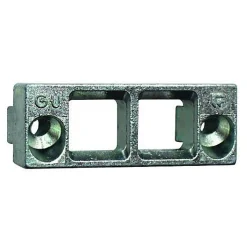 Gâche triangle double jeu de 12 mm rainure 7/8x4mm - FERCO - E-16678-01-0-1
