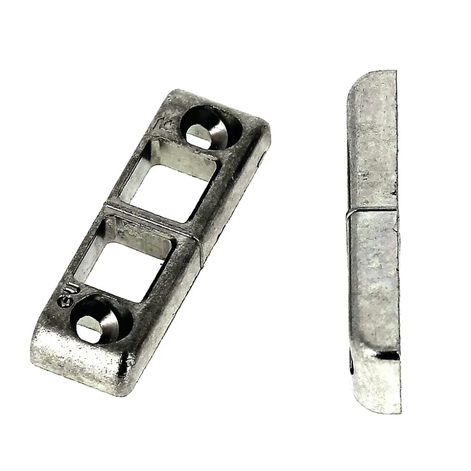 Gâche tringle double en applique pour PVC 81x17x8mm - FERCO - E-19509-00-0-1