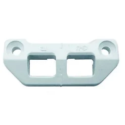 Gâche tringle double nylon blanc PVC - FERCO - E-18939-00-0-7