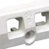 Gâche tringle double nylon blanc PVC - FERCO - E-19222-00-0-7
