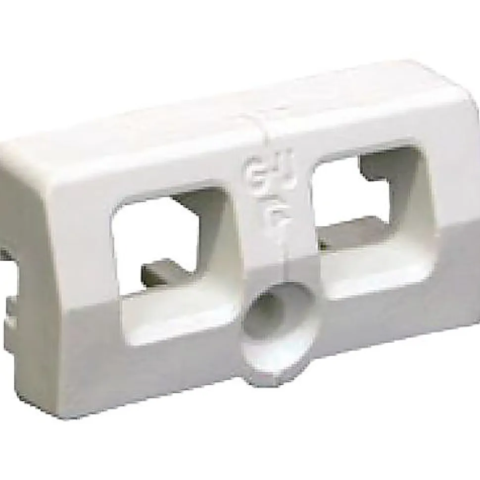 Gâche tringle double nylon blanc PVC - FERCO - E-19222-00-0-7