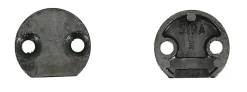Gâche tringle simple à entailler pour menuiserie bois 25mm zamak - FERCO - 0-0319A-00-0-1