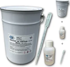 Gelcoat Blanc 5 Kg Gel Coat Bateau + Catalyseur + Pipette de Dosage.