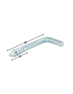 Gond à vis bois 3X30 Filetée sur 10 Inox A2 - 10 pièces