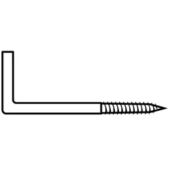 Gond à visser plastifié blanc filet bois Viswood