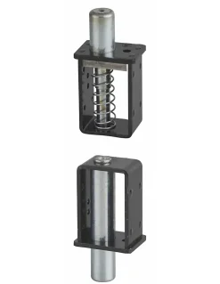 Gond Rapido, goupille acier diamètre 16mm, gâche en acier inoxidable, zingage noir - THIRARD