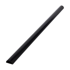 Goulotte décorative demi-ronde noire auto-adhésive D-Line 50 x 25 mm, 1 m