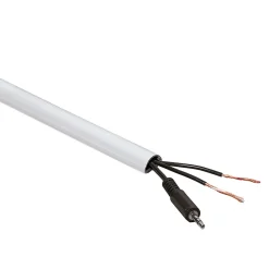 Goulotte décorative demi-ronde blanche auto-adhésive D-Line 16 x 8 mm, 1 m