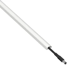 Goulotte décorative demi-ronde blanche auto-adhésive D-Line 16 x 8 mm, 1 m