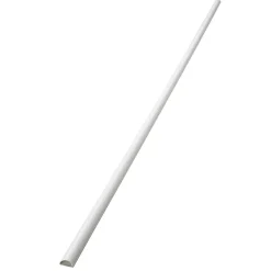 Goulotte décorative demi-ronde blanche auto-adhésive D-Line 16 x 8 mm, 1 m