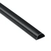 Goulotte décorative demi-ronde noire auto-adhésive D-Line 30 x 15 mm, 1 m