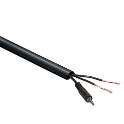 Goulotte décorative demi-ronde noire auto-adhésive D-Line 16 x 8 mm, 1 m