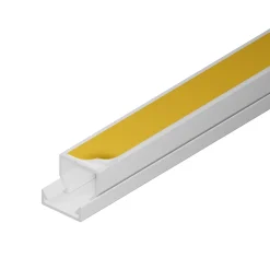 Goulotte électrique PVC autoadhésive 15x10 mm 2 m blanche EDO