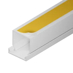 Goulotte électrique PVC autoadhésive 25x25 mm 2 m blanche EDO