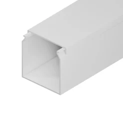Goulotte électrique PVC 40x40 mm 2 m blanche EDO