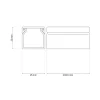 Goulotte électrique PVC 25x25 mm 2 m anthracite EDO