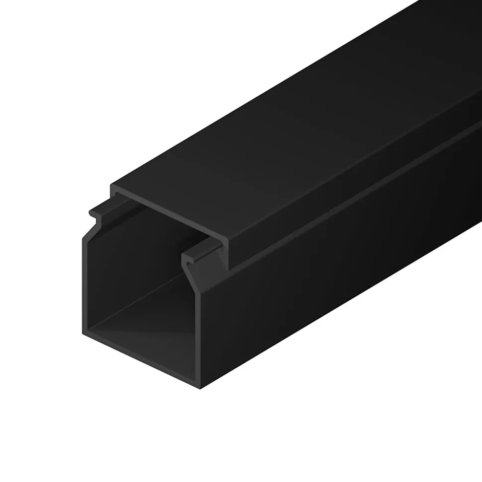 Goulotte électrique PVC 25x25 mm 2 m anthracite EDO