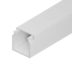 Goulotte électrique PVC 25x25 mm 2 m blanche EDO