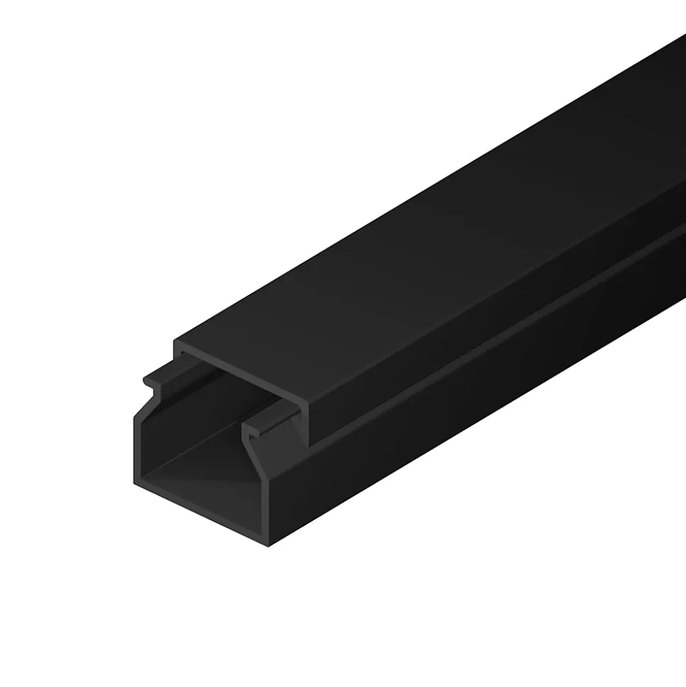 Goulotte électrique PVC 20x10 mm 2 m anthracite EDO