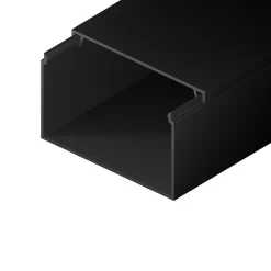 Goulotte électrique PVC 100x60 mm 2 m anthracite EDO