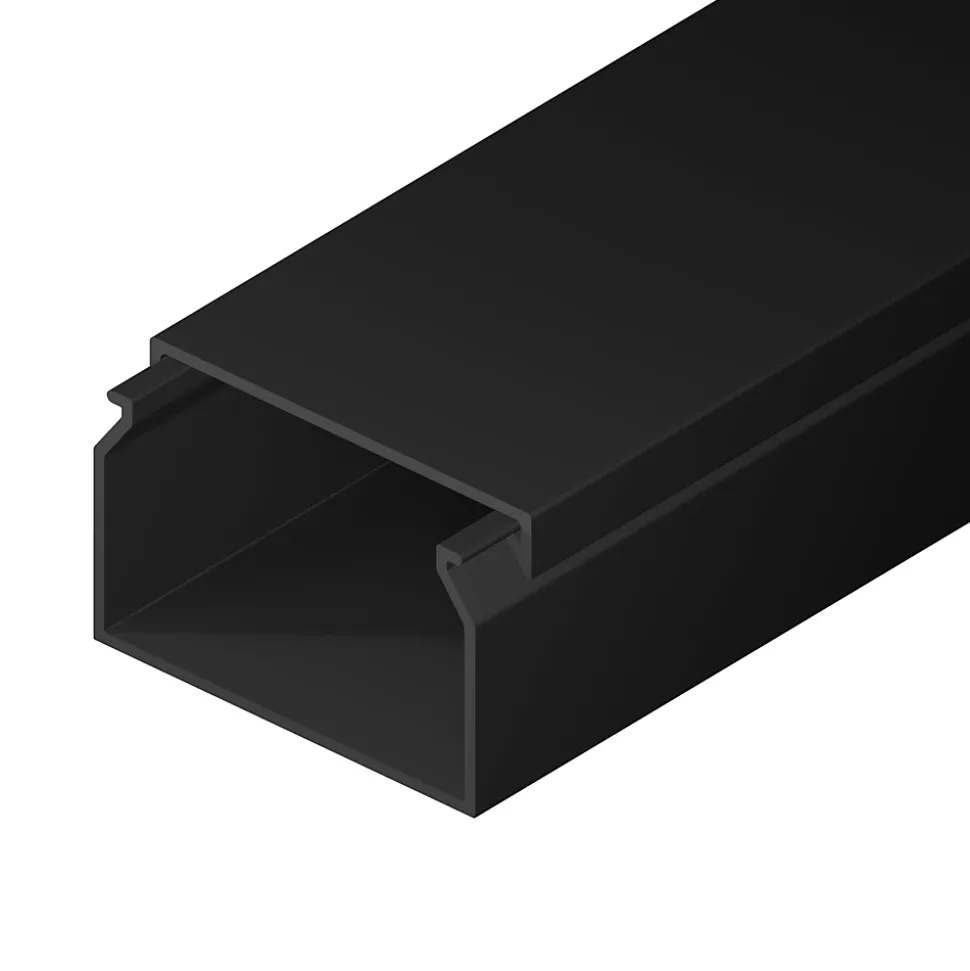 Goulotte électrique PVC 40x25 mm 2 m anthracite EDO