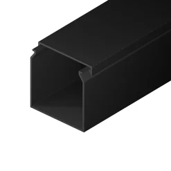 Goulotte électrique PVC 40x40 mm 2 m anthracite EDO
